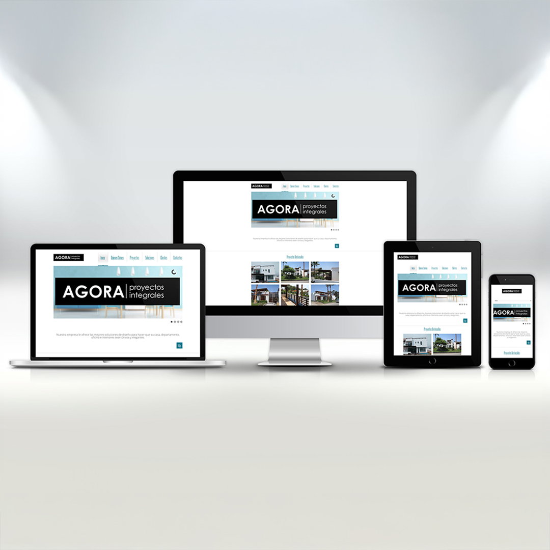 Diseño web adaptable (Responsive web design), para Constructora Agora Proyectos Integrales
